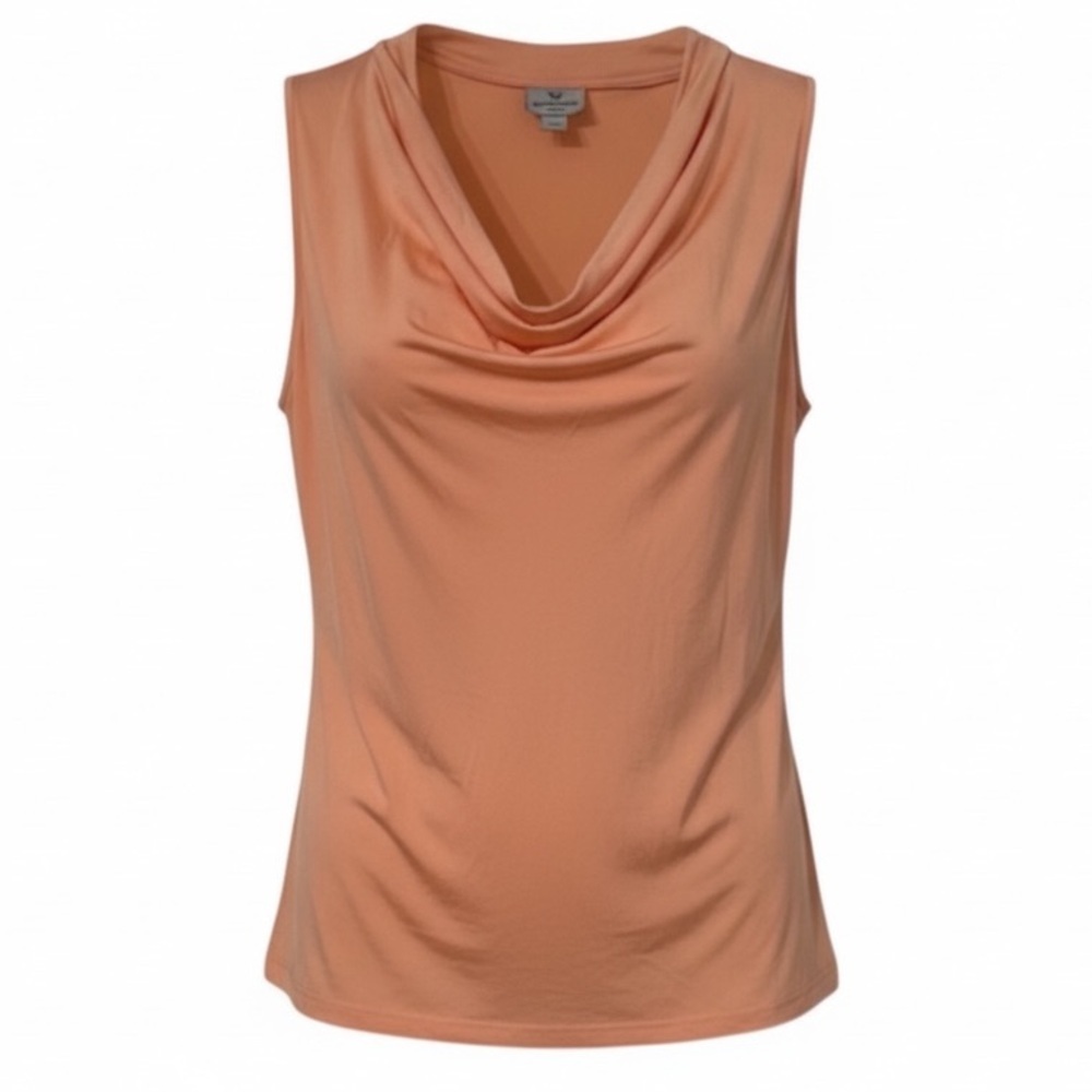 Worthington Coral Cowl Neck Tank Top